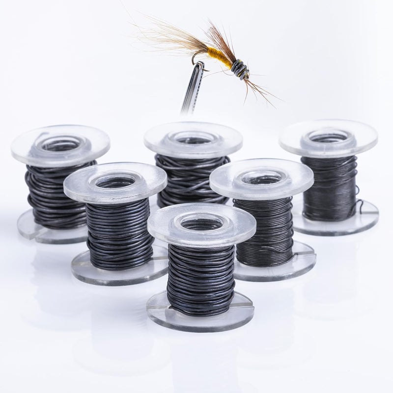 Goture Fly Tying Lead Wire,0.02”/0.03”/0.04" Fly Tying Wire Fly Tying Materials Soft Lead Wire Weight Thread Streamer Weight Line Fly Tying Equipment - Image 1